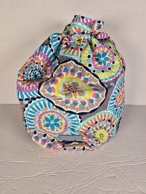 NWOT Vera Bradley SUNNY MEDALLION Ditty Bag Laundry Beach Travel Lined Bag Tote